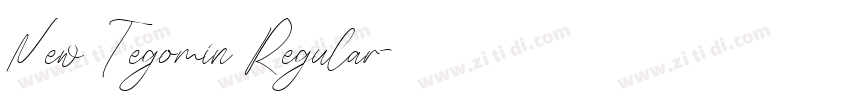 New Tegomin Regular字体转换
